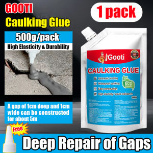 GOOTI Quick-Drying Ground Crack Repair Glue Leak Sealing Glue High Elasticity Anti-Cracking Waterproof Waterproof Glue Sealant Repair Leaks In Ground Exterior Walls 500G