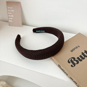 Bayar Di Tempat - Bando Korea Wanita Kain Motif Tikar Busa Tebal / Bando Fashion Korea Elegant