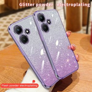 PROMO Casing Xiaomi Poco F6 Luxury Gliter TPU Premium Silicon Plating Clear