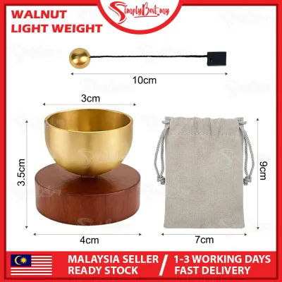 SIMPLYBEST Mini Meditation Singing Bowl Brass Portable Singing Bowl with Drawstring Bag for Yoga Meditation Relaxation & Stress.