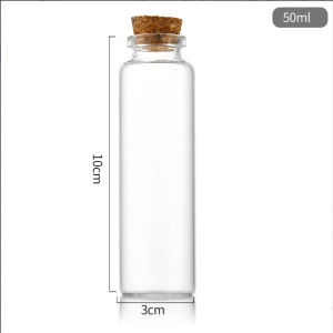 Lọ thủy tinh nhỏ nút bần - Chai thủy tinh nhỏ nắp gỗ mini 5ml-50ml CINDY YG