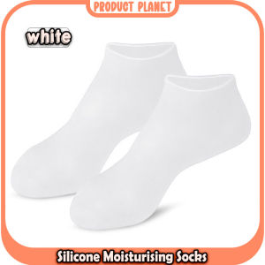 1Pair Silicone Moisturizing Socks Softening Dry Cracked Feet Rough Skins Anti Slip Aloe Socks for Dry Cracked Feet Women