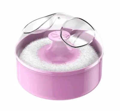 BPA Free Portable Baby Powder Puff Sponge Container Case Box Baby Useful Supply Talcum Powder Puff A331