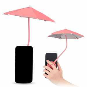 TUO29 Retractable Phone Umbrella Waterproof ic Mini Umbrella Portable Phone Stand Phone Sunshade Outdoor