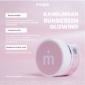 Mugia Sunscreen Glowing With Niacinamide & Vitamin B5 SPF 30. 