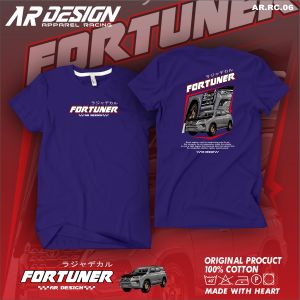 Kaos Toyota Fortuner - Baju Distro Pria FORTUNER T-Shirt Toyota Fortuner Otomotif Cutton Combed AR06