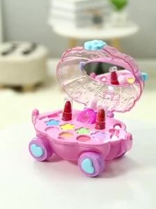 Mỹ Phẩm Trẻ Em Không Độc Hại Có Thể Giặt Được Trái Tim Cô Gái Công Chúa Hộp Trang Điểm Cho Bé Gái