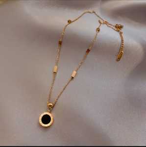 KALUNG FHASION BULGARI WANITA ANTI KARAT SELAMANYA / PERHIASAN WANITA ANTI LUNTUR / kalung titanium cewek anti karat dan luntur