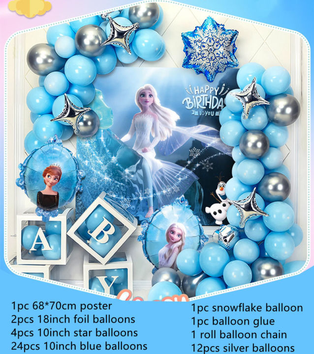 Toystoryshop Frozen Theme Balloon for Happy Birthday Party