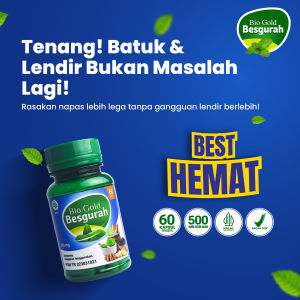 Bio Gold - Besgurah Kapsul Ekstrak Daun Kelor Kayu Manis Membantu Atasi Masalah Batuk Pernafasan