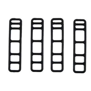 GOXBERK 4Pcs Mirror Recorder Bike Handlebar Headlight Seatpost Silicone Bandage Silicone Straps Mount Cycling Elastic Strap Bicycle Light Bandage Bike Light Mount