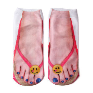 2022 New Creative Slippers Socks Funny Sock 3D Printing Socks Breathable Soft