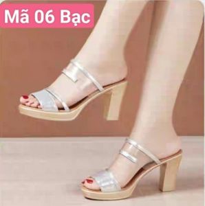 Giày cao cấp H06 ĐEN-ĐỎ-BẠC-ĐỒNG 5P - 7P