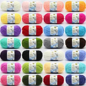 92Color 5ply 50g Milk Cotton Knitting Crochet Yarn High Quality For DIY Doll Making Accessories