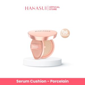 Hanasui Serum Cushion - Cushion Hanasui - 4 Varian Warna - Light - Natural - Medium - Pinkish - Melindungi Dari Sinar Uv - Menutupi Noda Hitam Dikulit -ginal - Ken Herbal