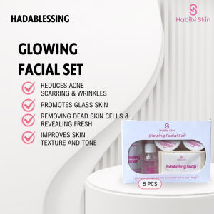 Habibi Skin 5-in-1 Glowing Maintenance Set Complete Skincare Set for Glass Skin By Crissa Liagin