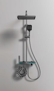 "PRETTY ME.SHOP" ( #8111 ) Bathroom With LED Light Strip and High-definition Intelligent Temperature Digital Display