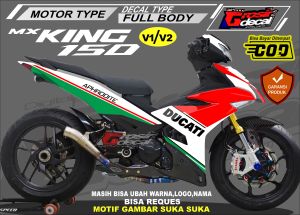 Stiker Decal MX KING 150 Full Body Bebas Reques Suka Suka
