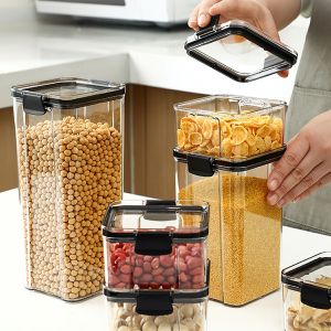 Hộp Nhựa Đựng Thực Phẩm Khô Hộp Nhựa Đựng Ngũ Cốc Trong Suốt Nắp Kín Chống Ẩm GA625