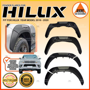 High Quality Car Fender Flare for Toyota Hilux 2016 2017 2018 2019 2020 OEM Slim & Bushwacker Type Fender 4pcs set Car Accessories