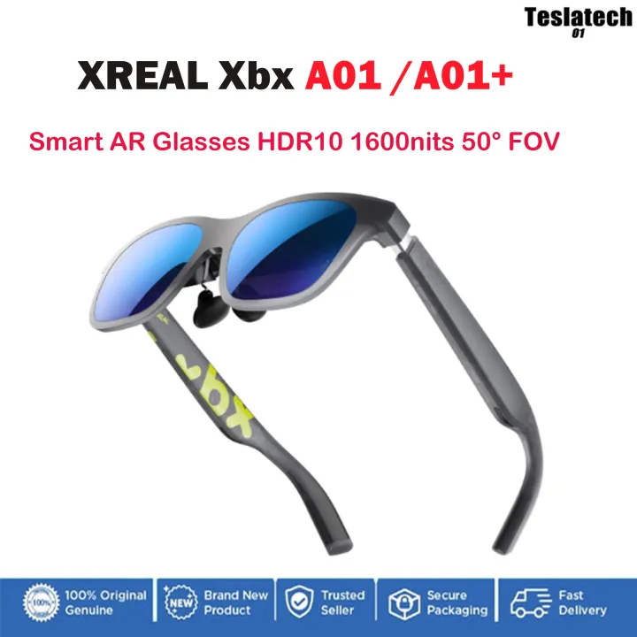 【Ready Stock】XREAL xbx a01/a01+ Smart AR Glasses 62g Ultra-Light,HDR10 1600nits 50° FOV for Viewing Games