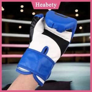 Heabety Trẻ em 6oz đấm bốc chuyên nghiệp đào tạo sparring găng tay PU da trẻ em thoáng khí Muay Thái đấm Karate đào tạo găng tay