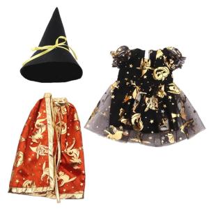 Phù Thủy Ăn Mặc Cho Búp Bê Cô Gái Mặc phù thủy Halloween Cho 18 Inch Cô Gái Trang Phục Búp Bê Ăn Mặc Quần Áo Bộ Sưu Tập