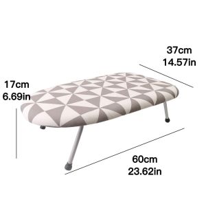 Foldable Mini Sleeve Ironing Board / Lightweight Compact Ironing Table / Steel Plastic Construction / Travel Home Clothes Ironing Supply