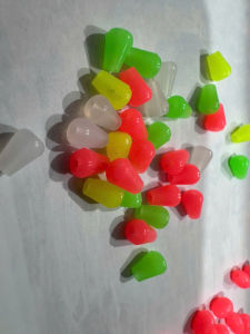 [1 gói gồm 20 chiếc] Cao su cắm led cao su chống lật lưỡi câu chống sốc silicon tròn và tam giác chặn cánh phao Nón bánh xe