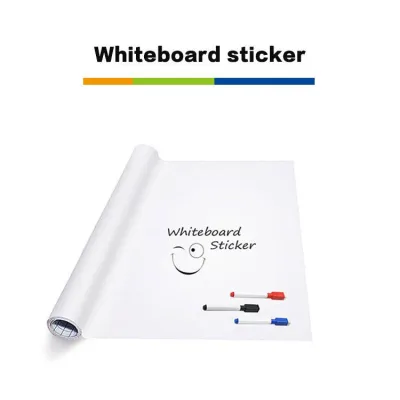 Whiteboard/Blackboard Erasable Adhesive Wall Sticker 60x200cm - Durable Reusable Peel & Stick