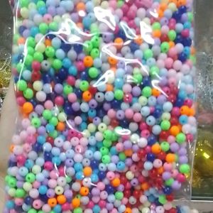 Bán sỉ bịch 0.5kg 1kg hạt nhựa 6li nhiều màu làm handmade