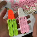 3D Carrot Butterfly Knife Unzip Toy Radish Knife. 