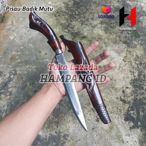 Pisau Badik Ukir Inul Rasamala Pisau Dapur Daging Sayur