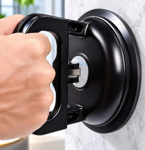 Tay Hít Chân Không Cầm Tay Đế Tròn – Tay Hút Kính Gương Hỗ Trợ Cầm Giữ Khi Sắp Xếp Đồ Gia Đình