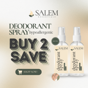 Buy 2 Save Salem Essentials Deodorant Spray 100 ml - Hypoallergenic Odor Protection Underarm Whitening Clean Scent