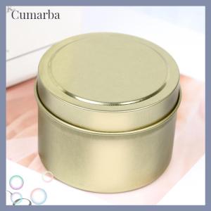 [Cumarba] DIY Round Candle Jars 4Oz Aluminum Tins With Lids Cosmetic Sample Containers Storage Organizer