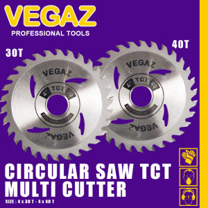 Gergaji Kayu Bulat Gerinda 4 x 40T Circular Saw Blade 4 x 30T Mata Gergaji Grinda - VEGAZ