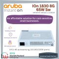 ARUBA Instant On Network Switch ION 1830 8G 4p Class4 PoE 65W Sw Fan-less Cloud-based Management Mobile App (JL811A). 
