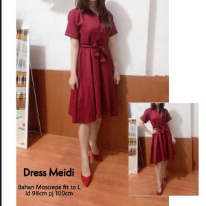 Ds dress meidy marun 1warna