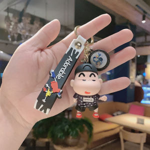 Móc khóa SHIN cậu bé bút chì dễ thương làm quà tặng treo móc khóabalo chất liệu SILICON cao cấp