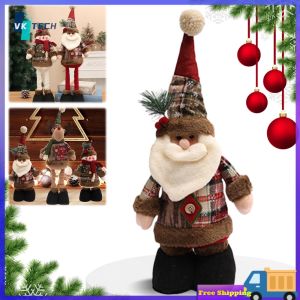 Christmas Telescopic Doll for SNOWMAN Elk Ornament for Festive Home Decor