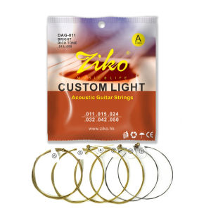 ZIKO Acoustic Guitar Strings Universal Guitar String Brass Steel Core Strings High Quality