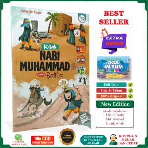 Kisah Nabi Muhammad Untuk Balita Usia 3+ Tahun Ke Atas FULL COLOR Sirah Nabawiyah Siroh Rasulullah Karya Harun Ar-Rasyid Penerbit Pustaka Quran Sunnah PQS