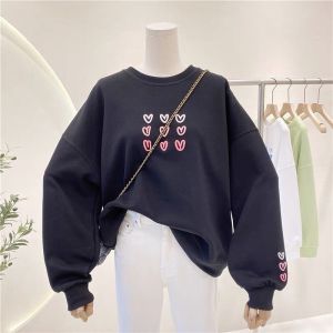 UNIKDANMURAHH - COD BAYAR DI TEMPAT EMBROIDERY LOVE SWEATER JAKET WANITA
