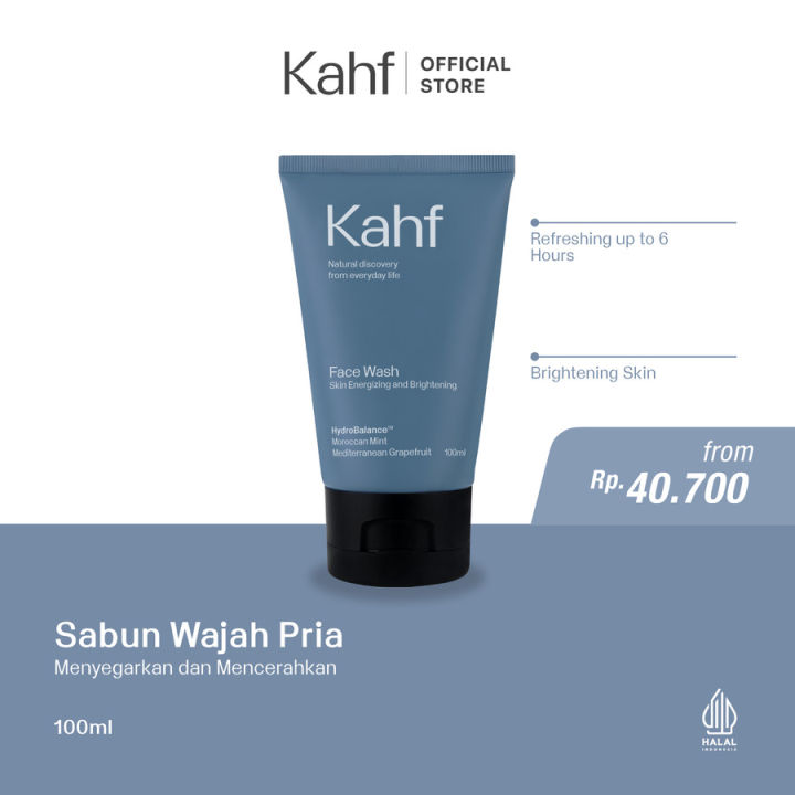 Kahf Face Wash 100 ml Sabun Wajah Pria Lazada Indonesia