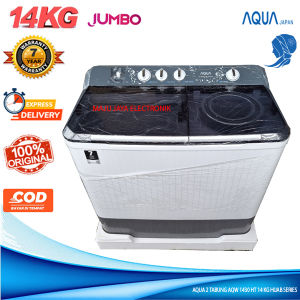 Mesin Cuci 2 Tabung AQUA AQW 1430 HT 14 KG Fresh Air System Hijab Series JUMBO