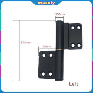 Masely Lift-Off Hinges Rotate 180 Degrees Length 97.4mm Household Cabinet Door Detachable Flag Hinges