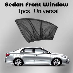 【Local Delivery】 Car Rear Side Window Sunshade UV Protect Shield Mesh Prevent Mosquito Sunshine Privacy Protection Foldable Curtain 306-LZC-Car-Window-Net