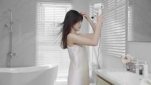 AE Wall-mounted hair dryer holder no-drill installation for bathroom and toilet wall-mounted hair dryer storage rack