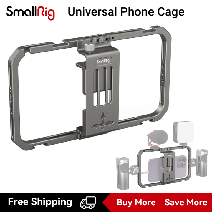SmallRig Universal Mobile Cellphone Cage with Cold Shoe Mount for ...
